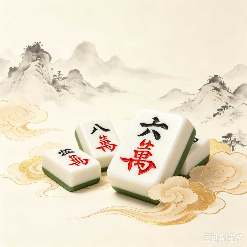 metallic finish mahjong set